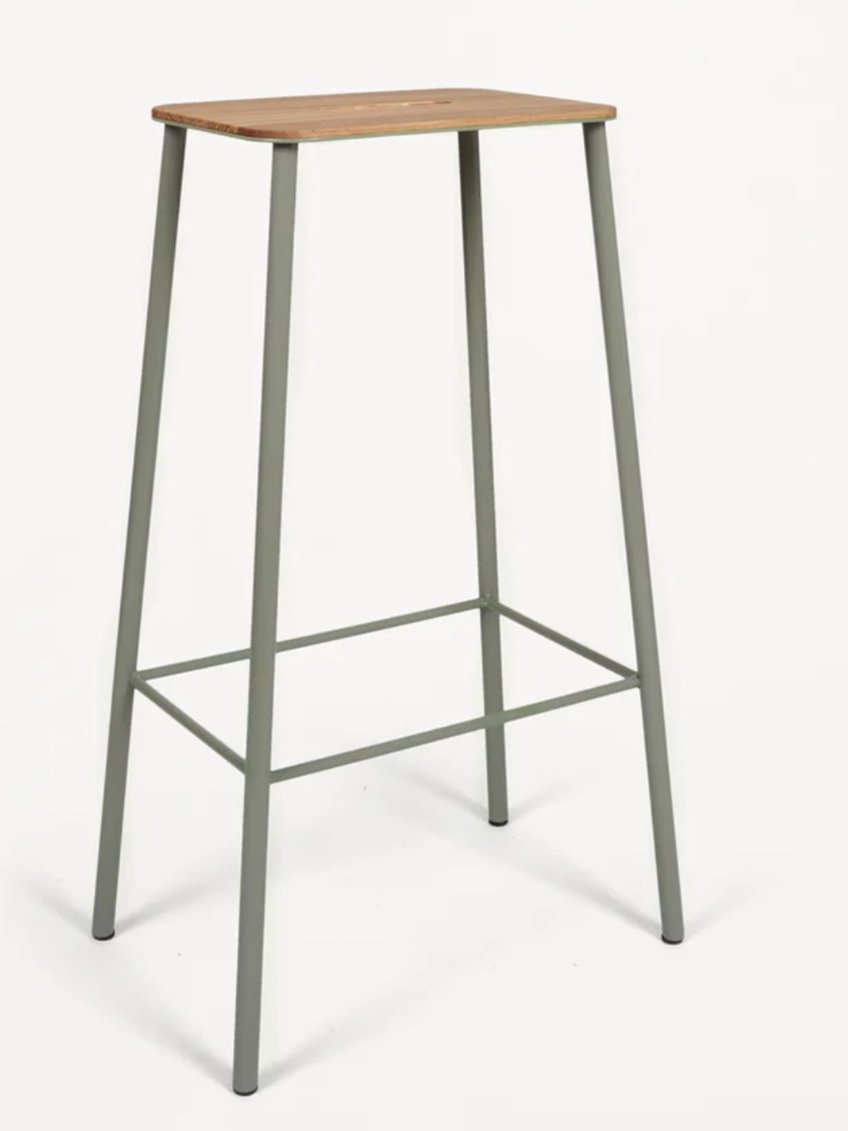 Tabouret, Adam Vert / Chêne H76 - Frama 