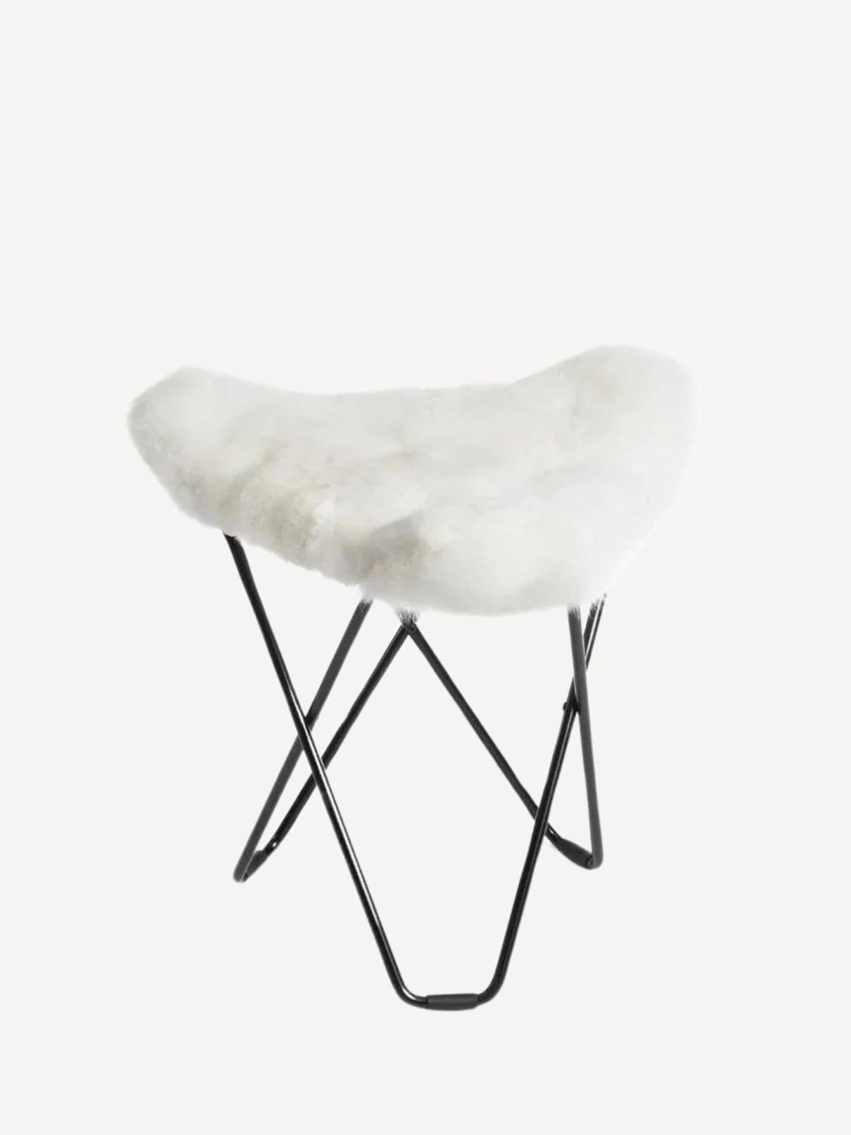 Repose Pieds Alpaga, Ottomane Blanc  - WEICH 