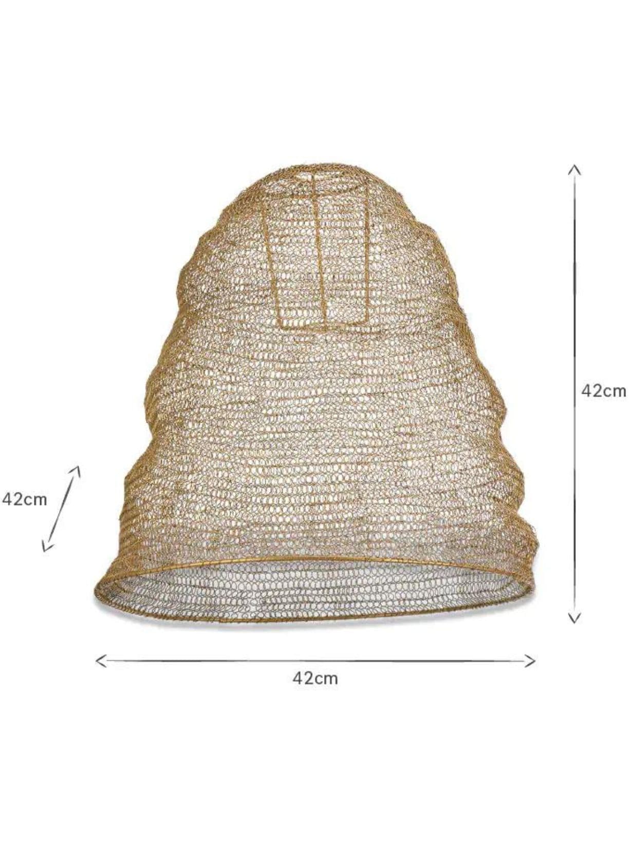 Suspension ovale en fil de fer, Jatani  L - NKUKU 