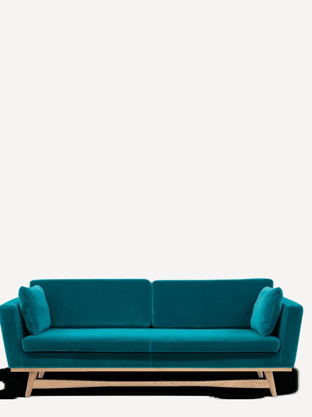 Canapé 210 , 3 places en bois massif Bleu  - RED EDITION 