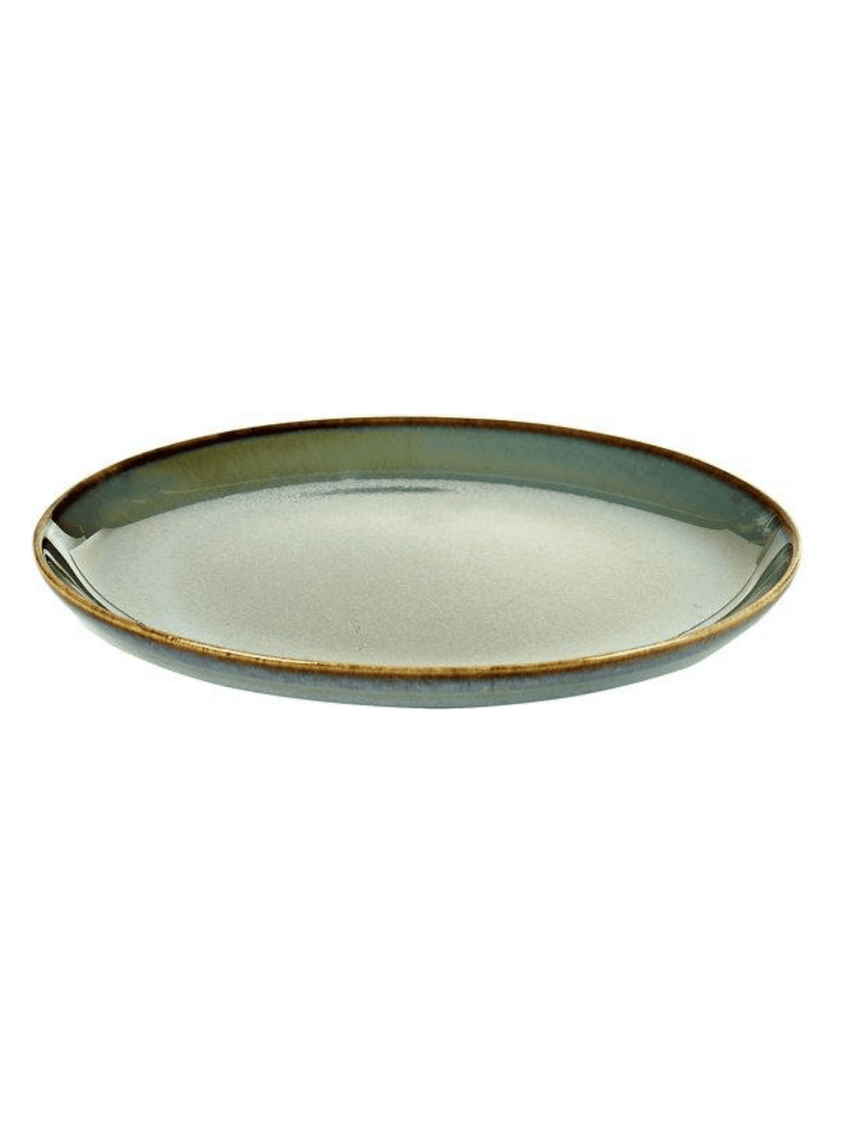 Assiettes à dessert en grès x4, Terres de Rêves Bleu fumé   - SERAX 