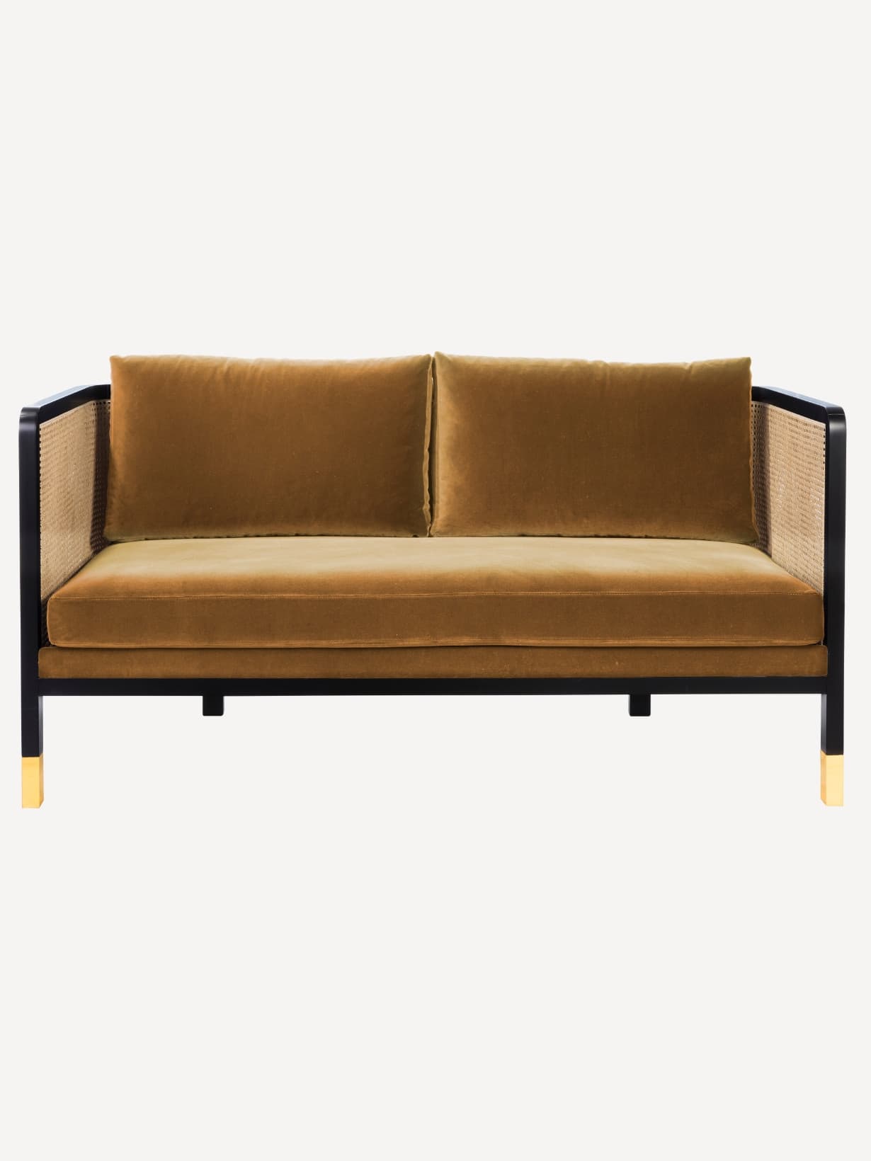 Canapé en tissu ou en velours, Cannage Honey T29  - RED EDITION 