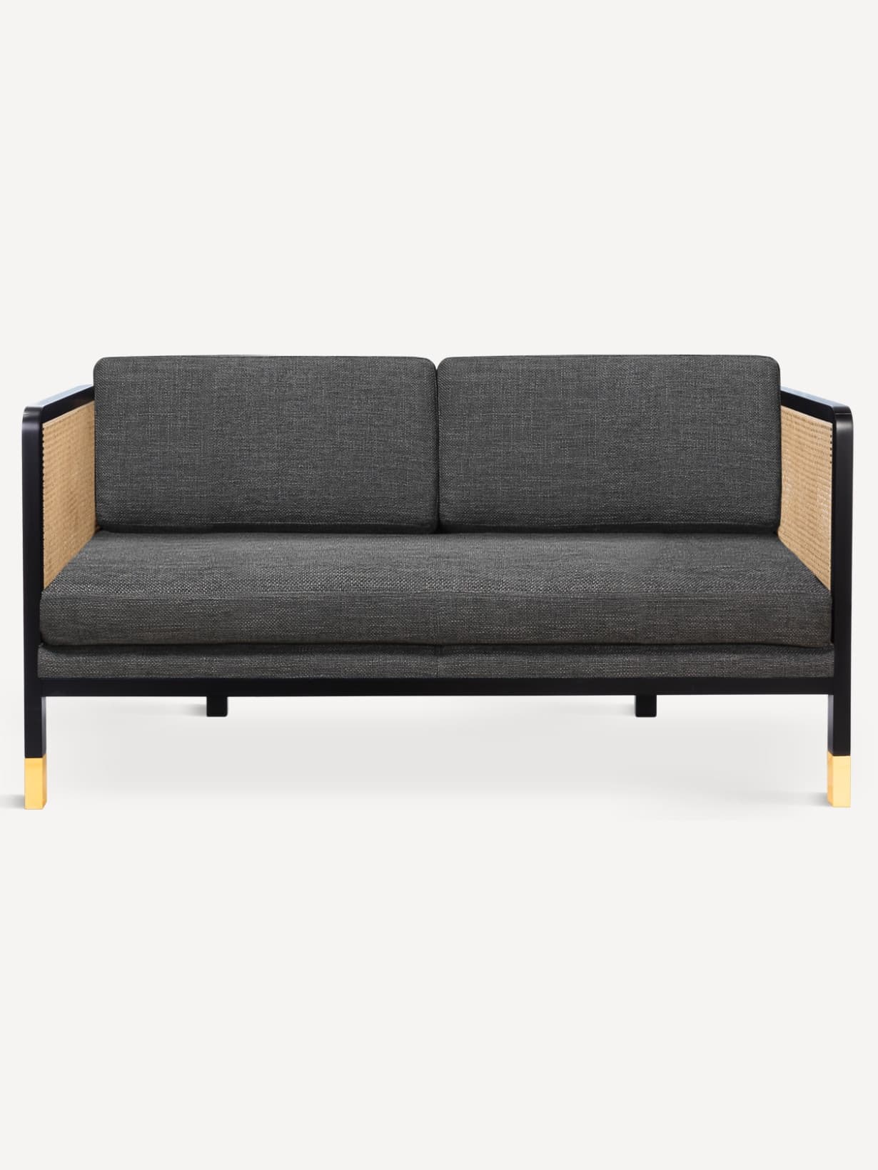 Canapé en tissu ou en velours, Cannage Anthracite T01 (cat. A)  - RED EDITION 