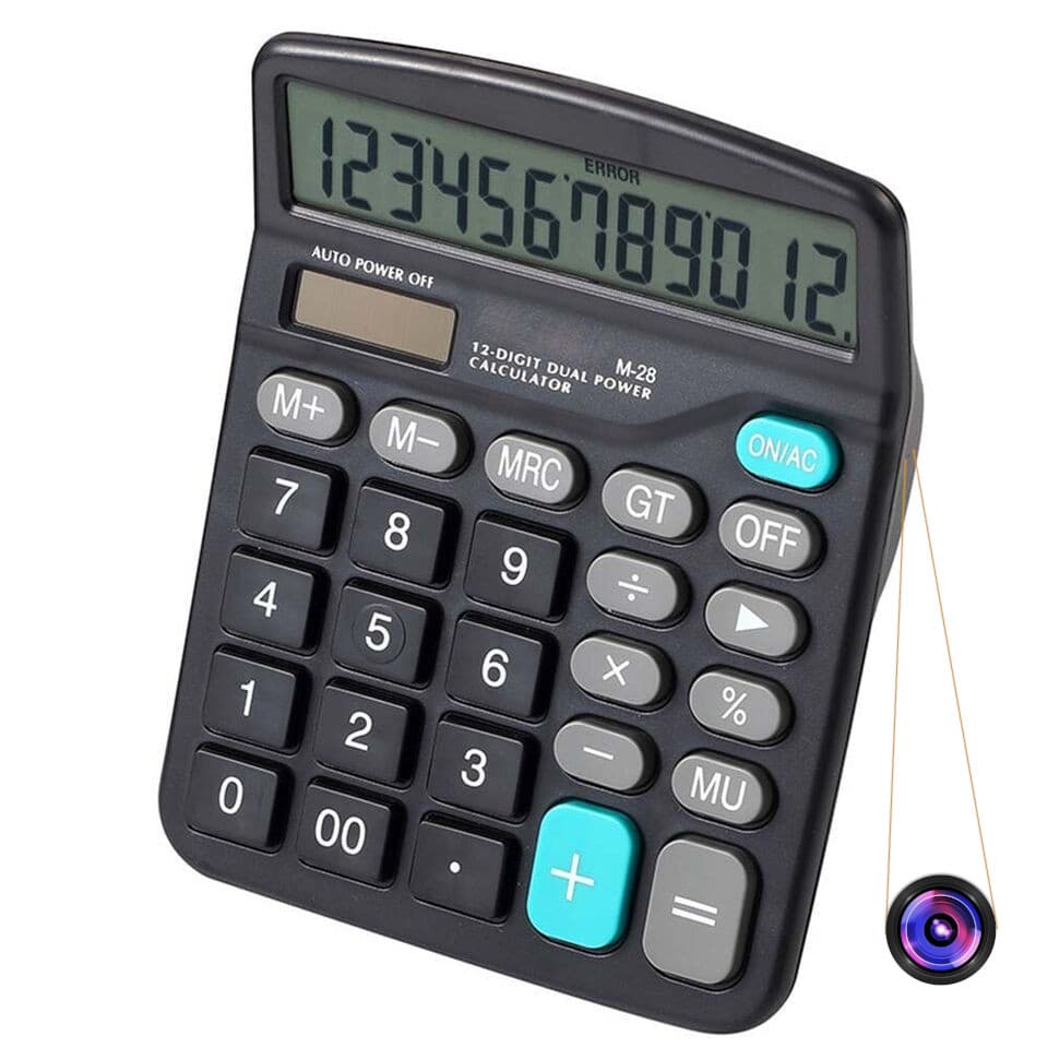 Calculatrice caméra espion 4K UHD Wi-Fi