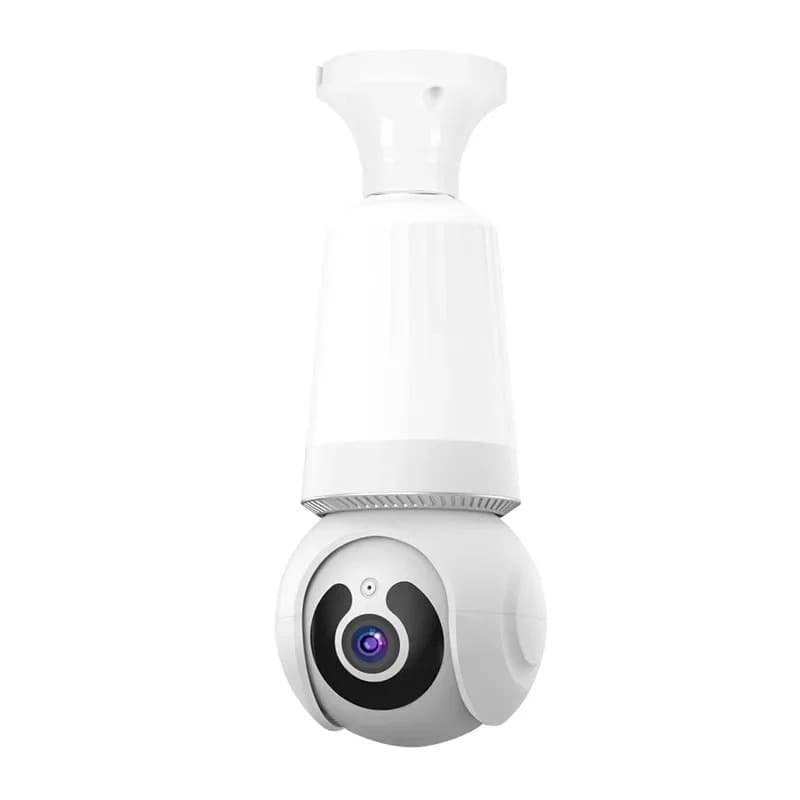 Ampoule caméra espion 4K Wi-Fi PTZ