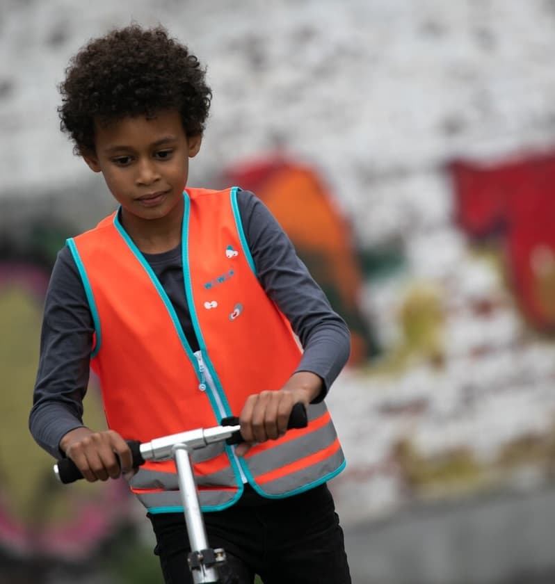 Gilet de sécurité vélo enfant (3 couleurs)