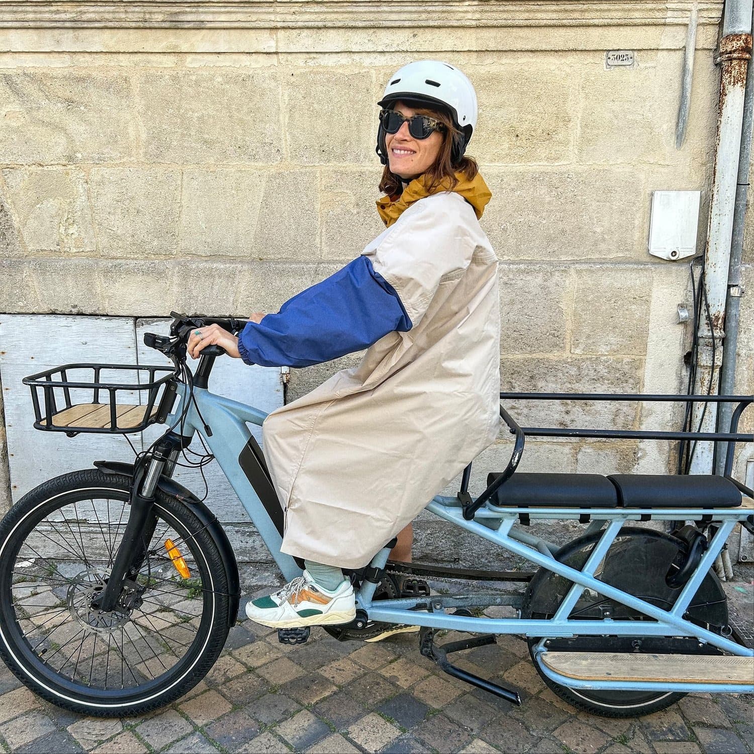 Poncho de pluie coloré Poule party