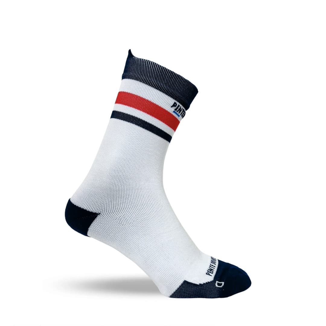 Chaussettes Pente Douce bleu/blanc/rouge