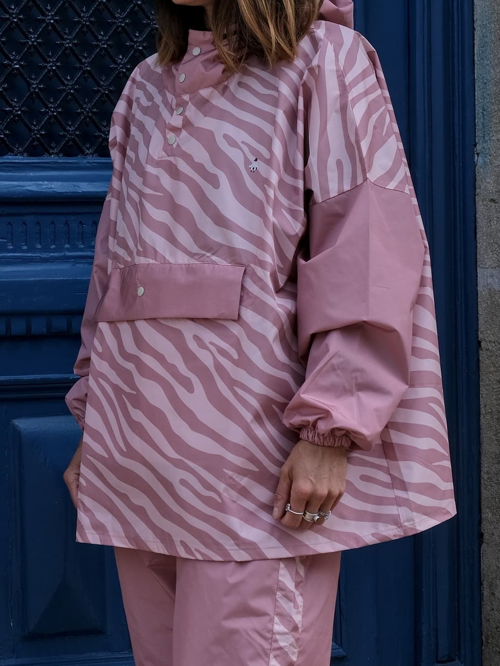 Veste pluie rose