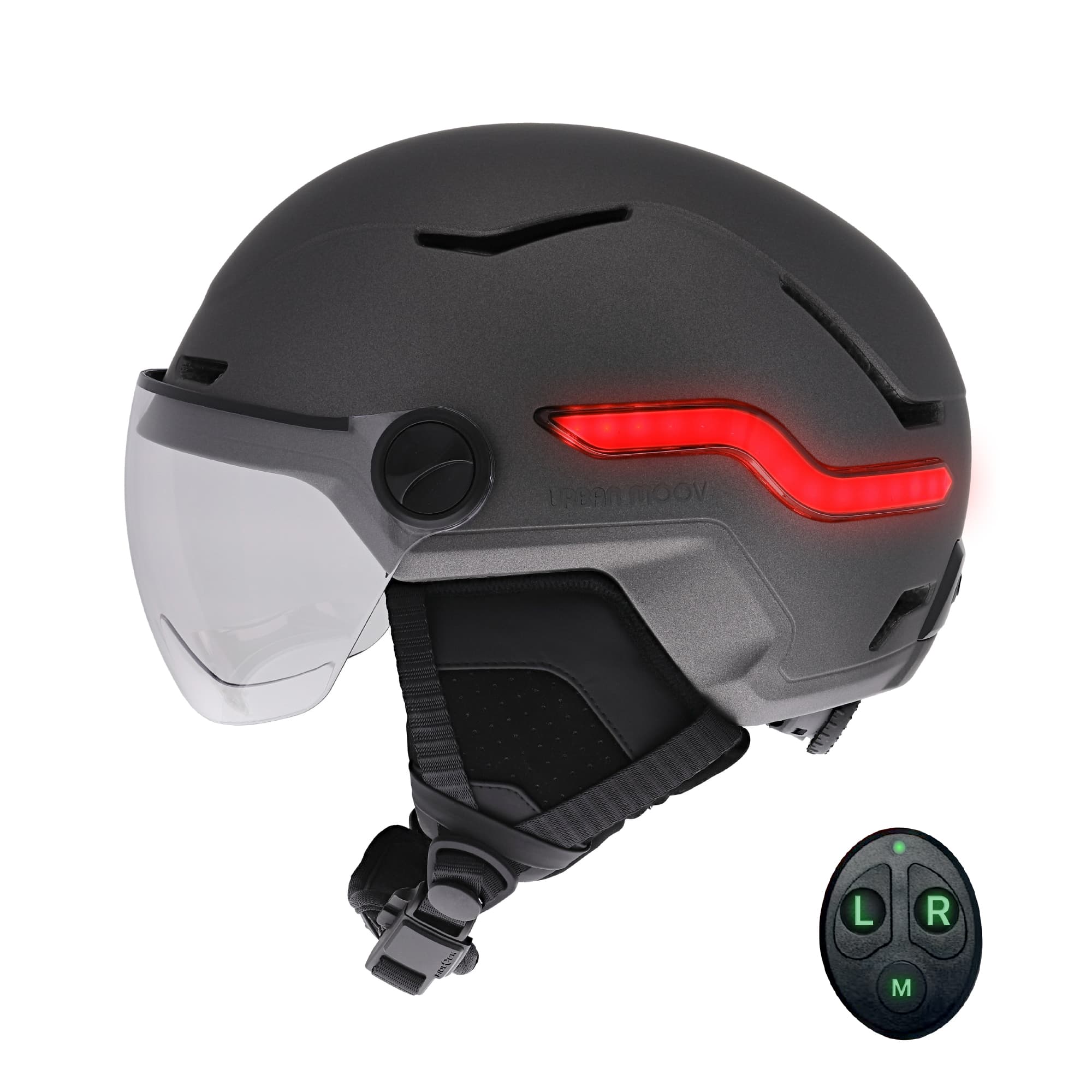 Casque LED avec feu de freinage automatique