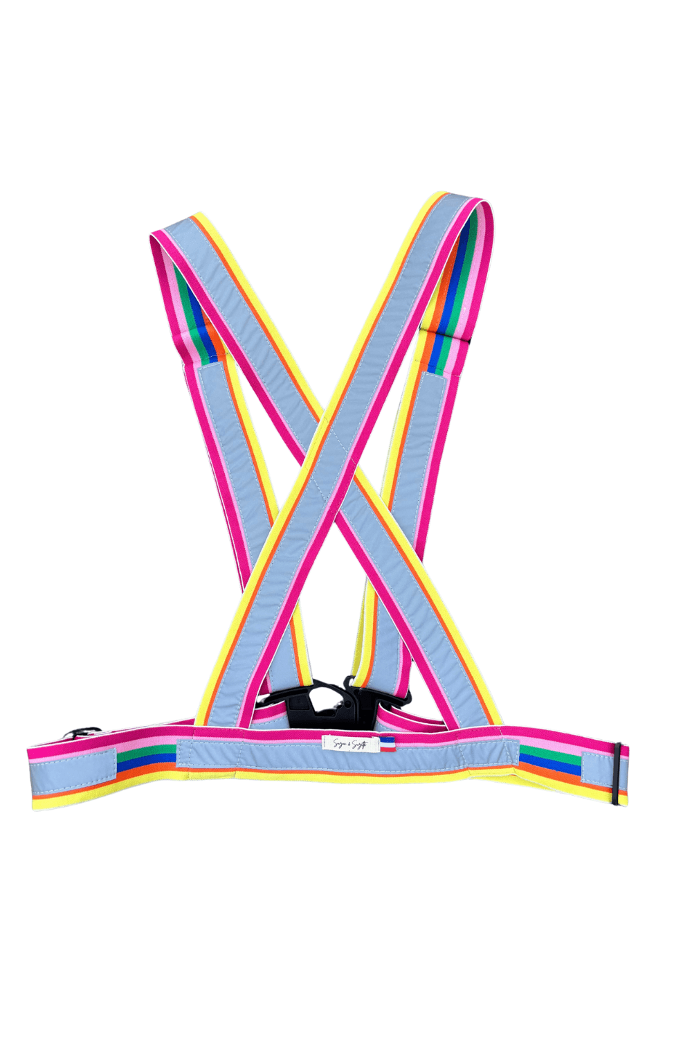 Bretelles vélo arc en ciel