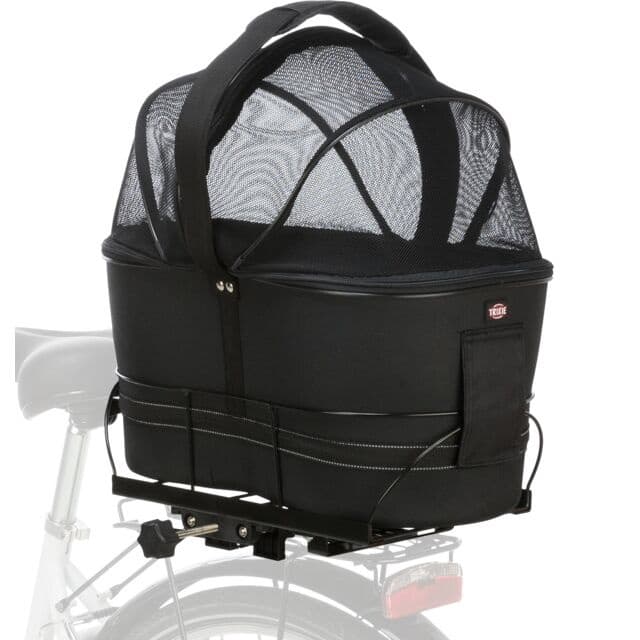 Panier à vélo pour chien 6kg + capot filet