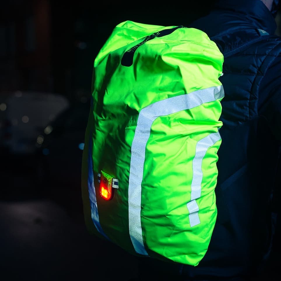 Couvre sac à dos imperméable jaune fluo