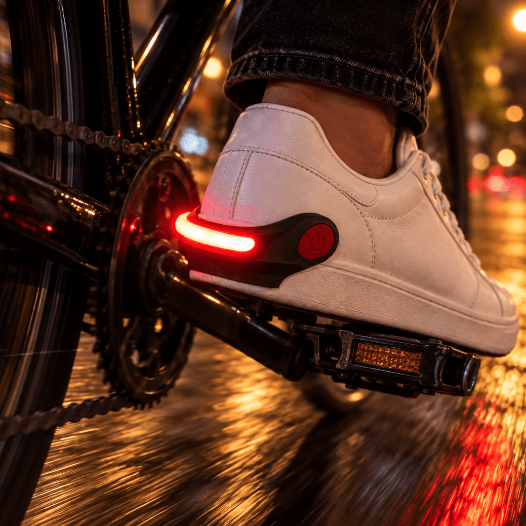 Éclairage sécurité vélo à clipser chaussure