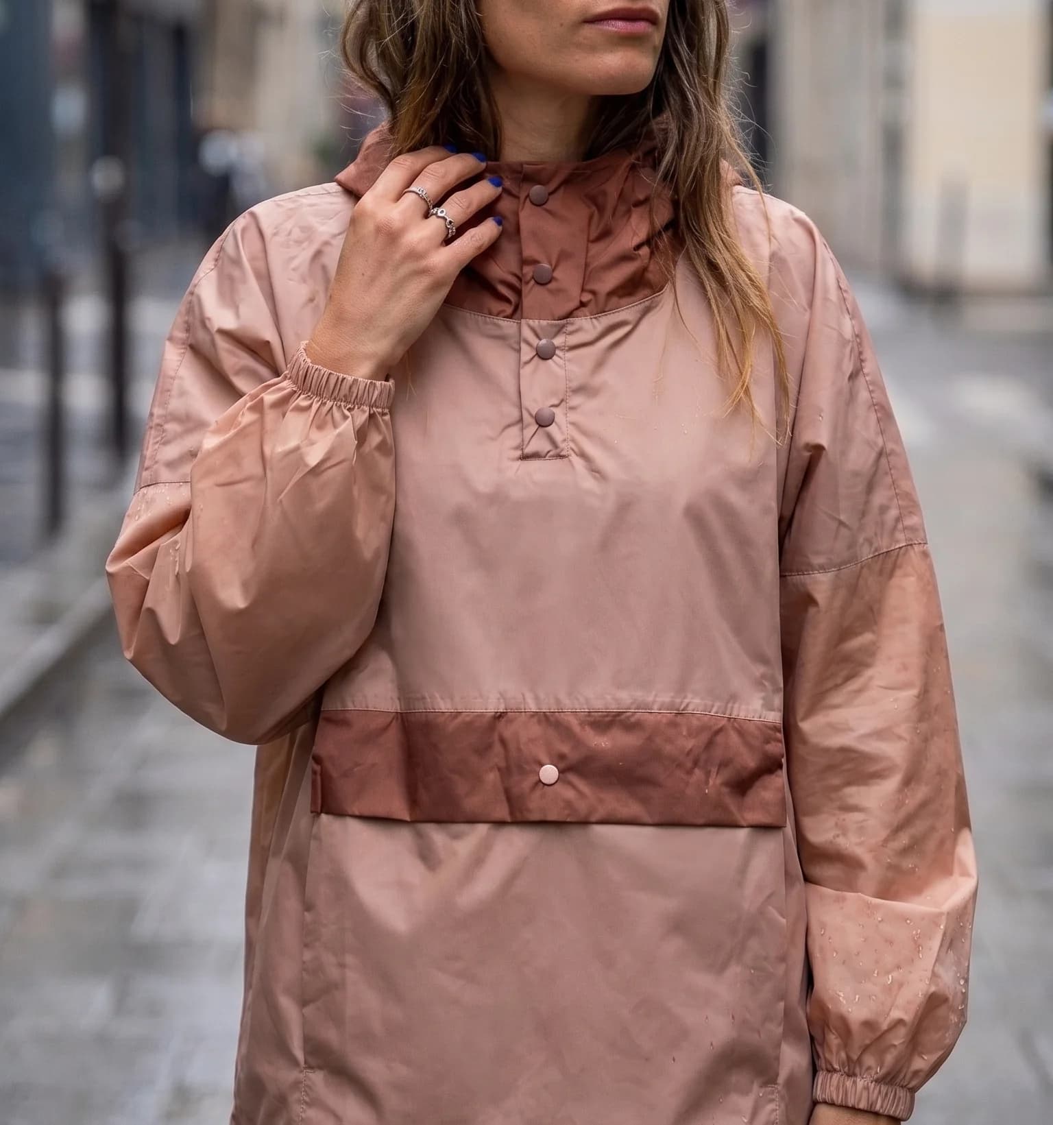 Cape courte Brown Blush