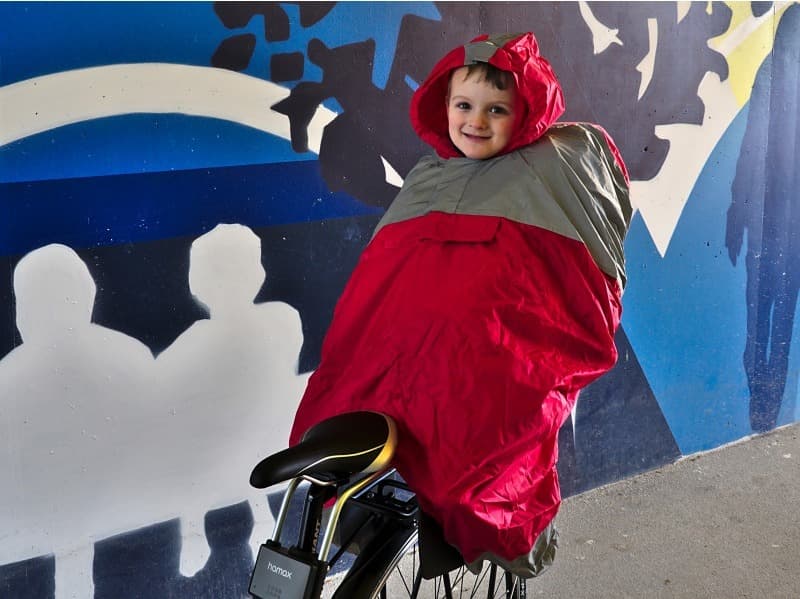 Poncho siège enfant waterproof / réfléchissant