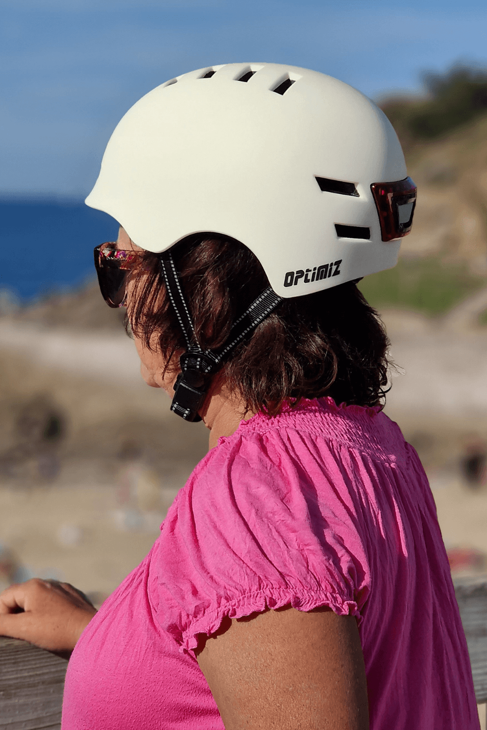 Casque lumineux Optimiz O365 (noir ou blanc)