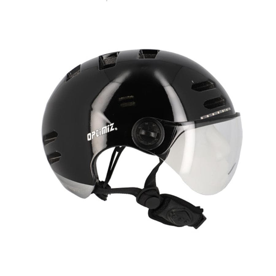 Casque visière clignotant et bluetooth Optimiz O390