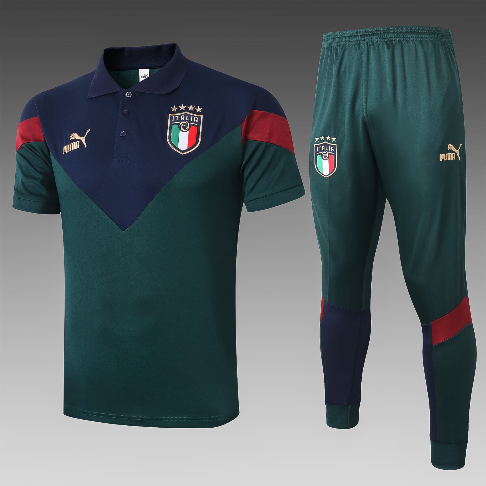 Ensemble polo équipe d'Italie 2020-21