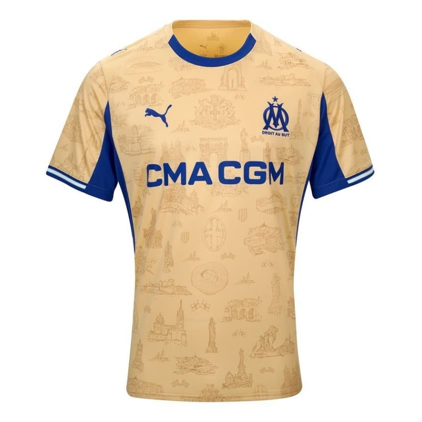 4ème Maillot OM 2025-2026 Doré