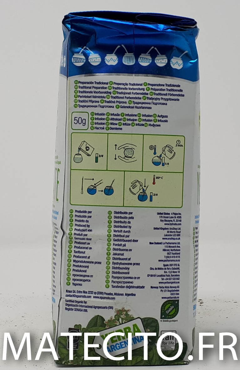 Yerba mate bio & équitable AGUAMATE 500g