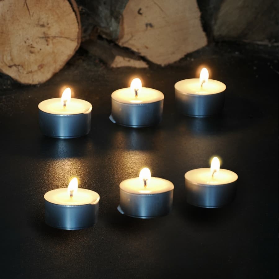 TEALIGHT sachet de 6 bougies chauffe plat non parfumées