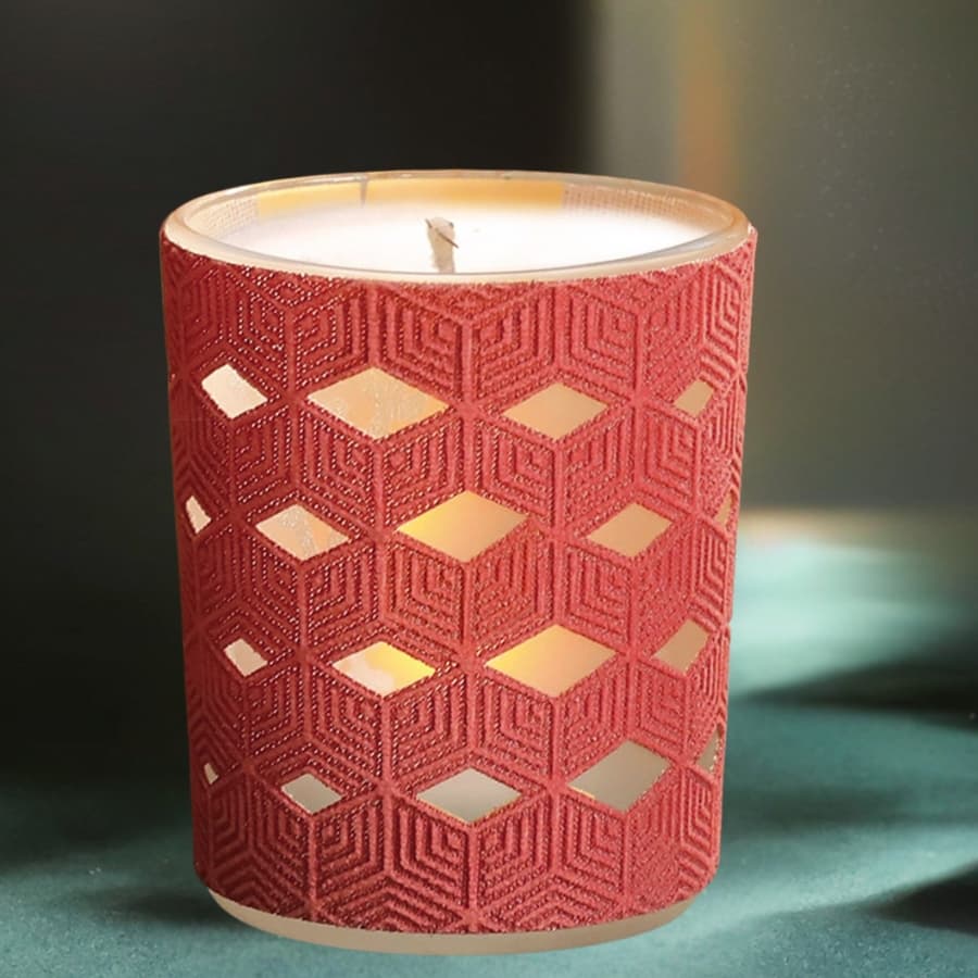 OSLO bougie parfumée motif "Cubes"