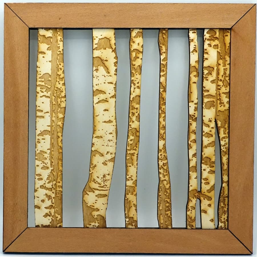 BLONDUOS décoration murale motif "Forêt de Bouleaux"