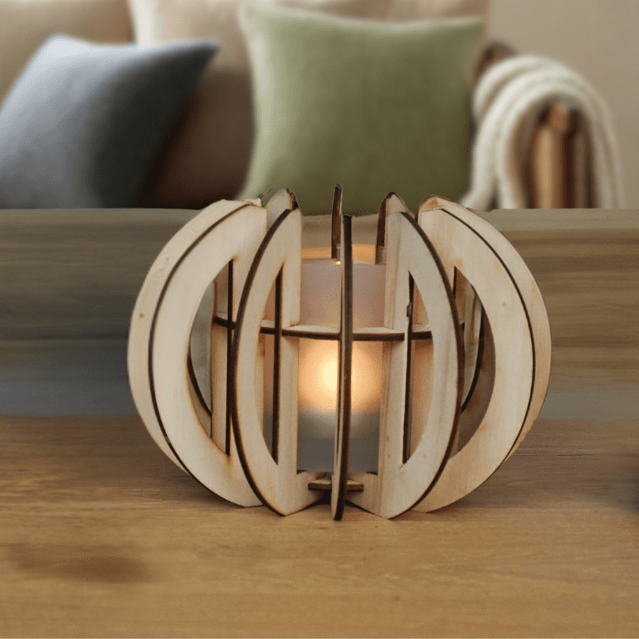 KRAFLA HNOTTUR Photophore en bois