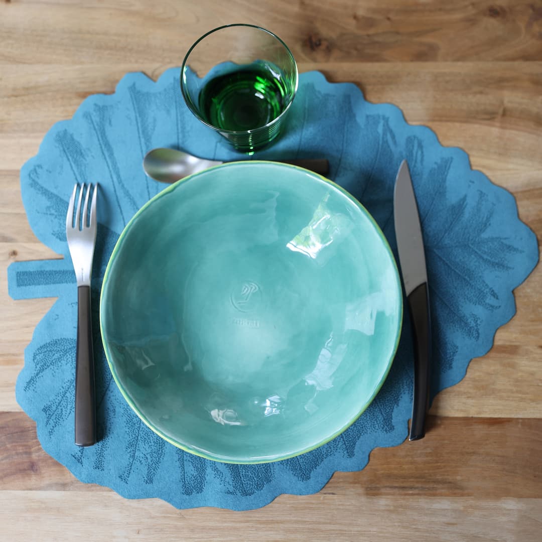 AMAZONIA ALOCASIA Set de table Feuille d'Alocasia