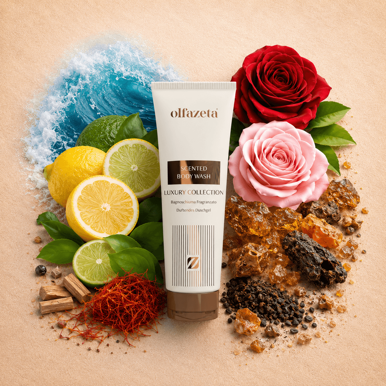 Gel douche Olfazeta Mixte Luxury BSF130 - 250 ml