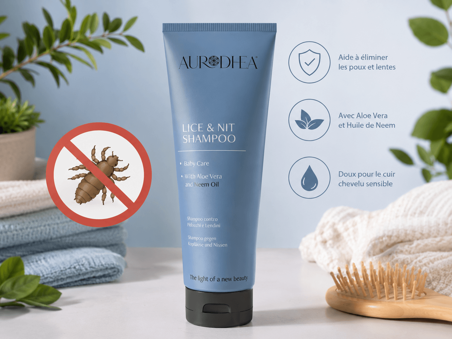 Shampoing bio anti poux et lentes - 200 ml