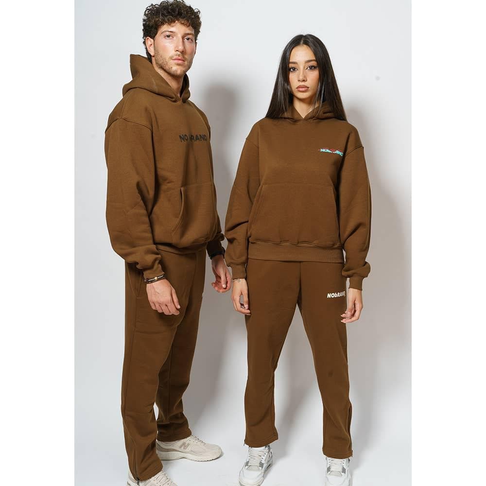 Sweatshirt Nobrand MMX chocolat World unisexe