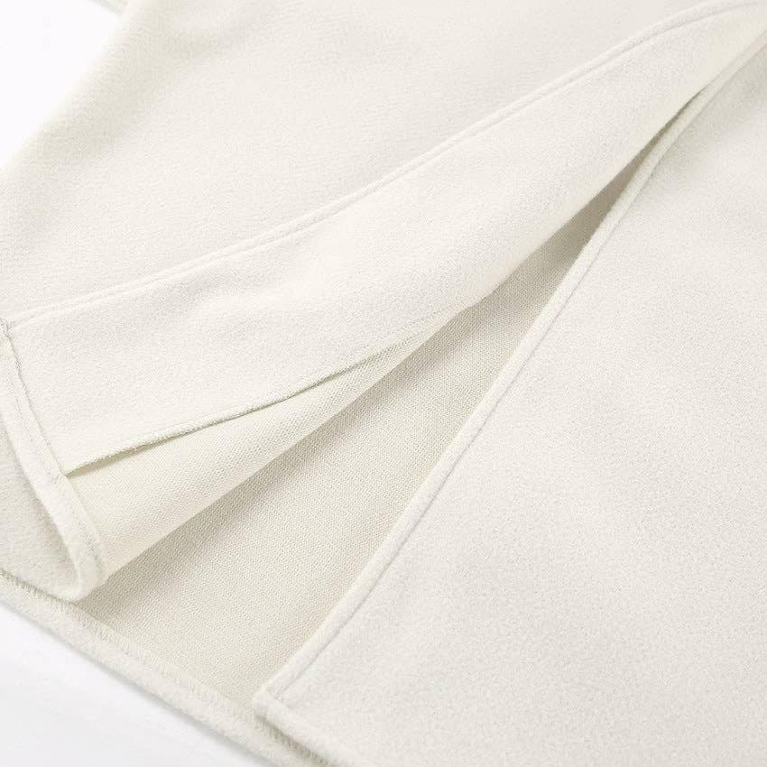 Manteau en laine à col en V chic d'automne style sans effort