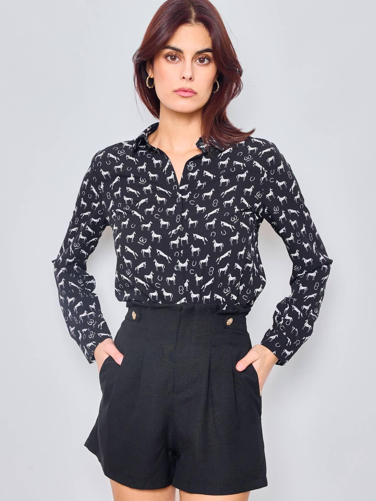 Short LUTEA uni à pinces