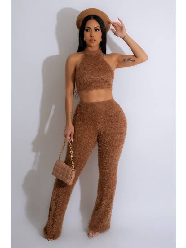 Ensemble 3 pièces Fuzzy Knit