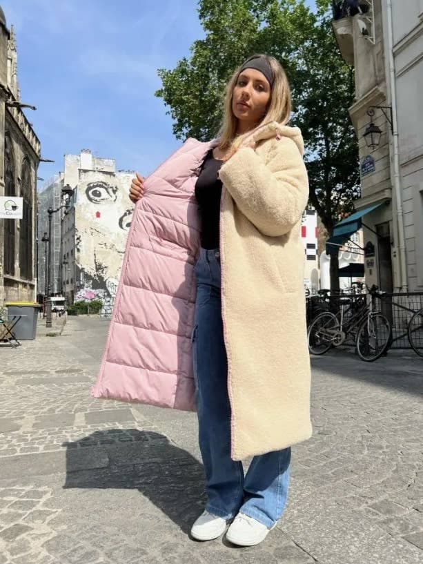 DOUDOUNE LONGUE RÉVERSIBLE