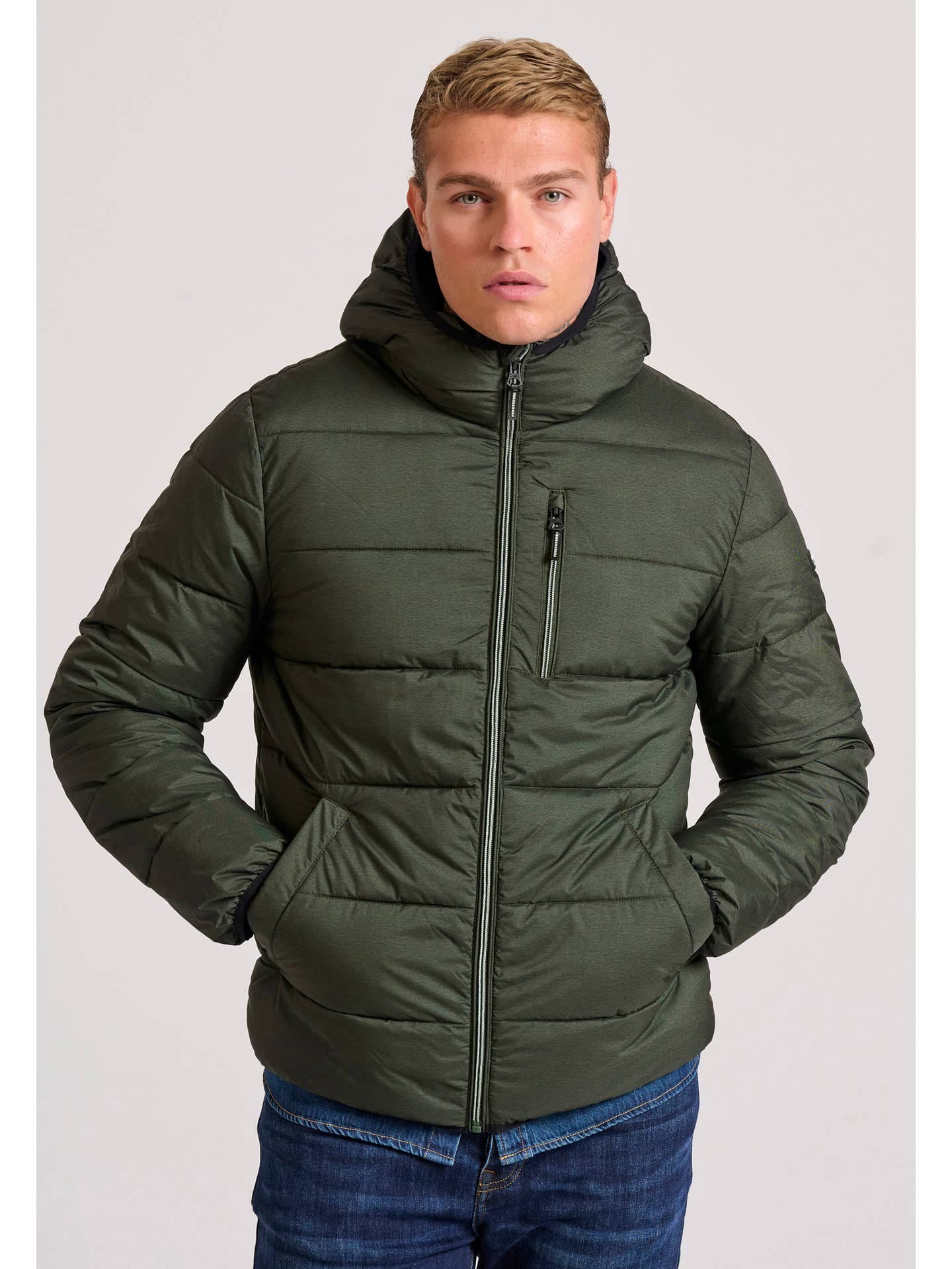 Doudoune à capuche pour homme