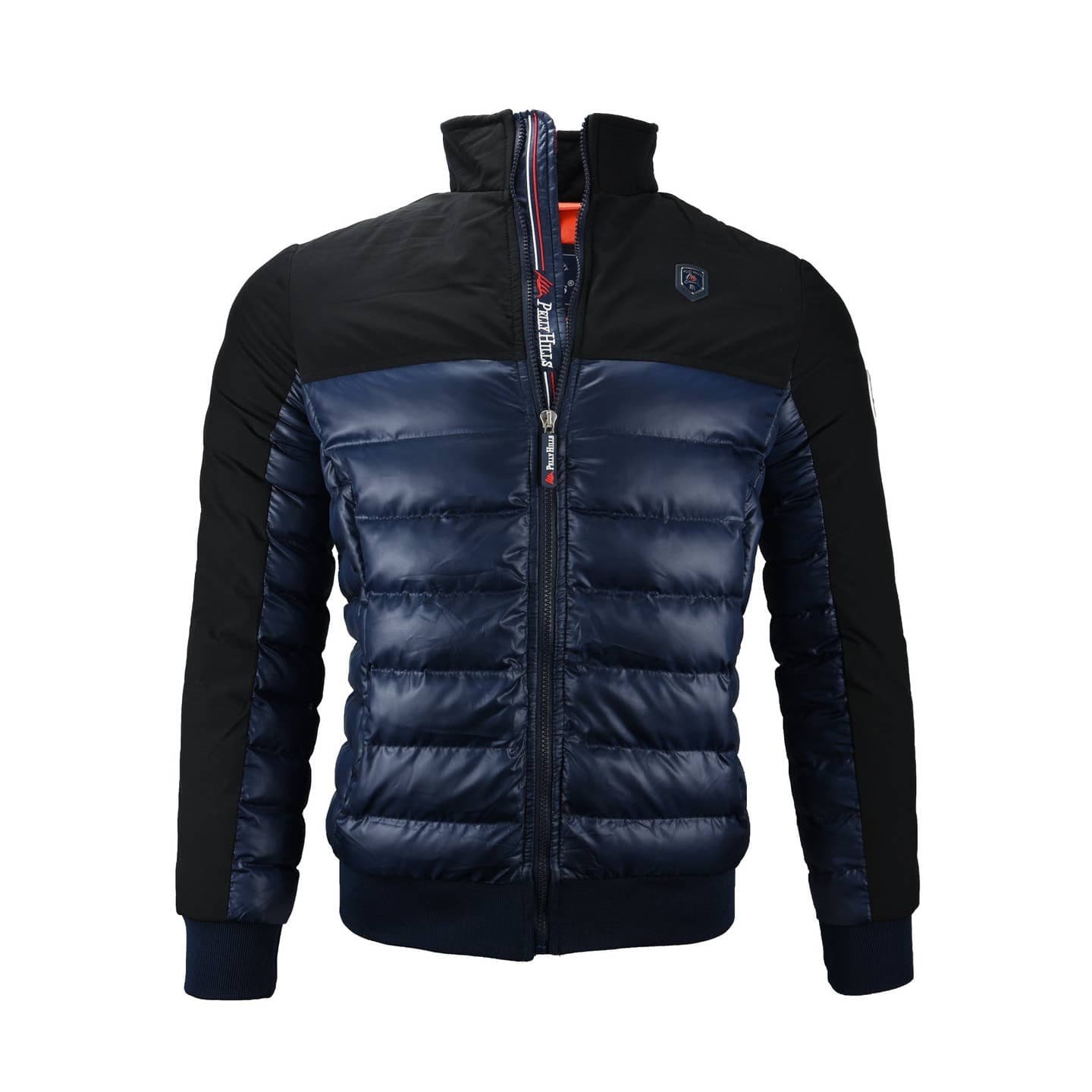 Doudoune bi-matière bleue marine Nautical heritage