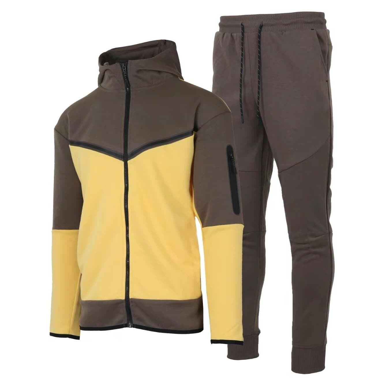 Hoodie et joggers de survêtement bicolore en polaire ultra Tech