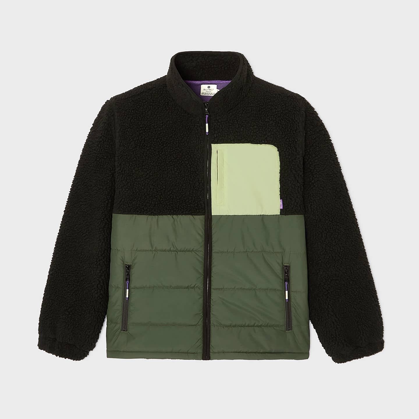 Veste bi-matière en sherpa