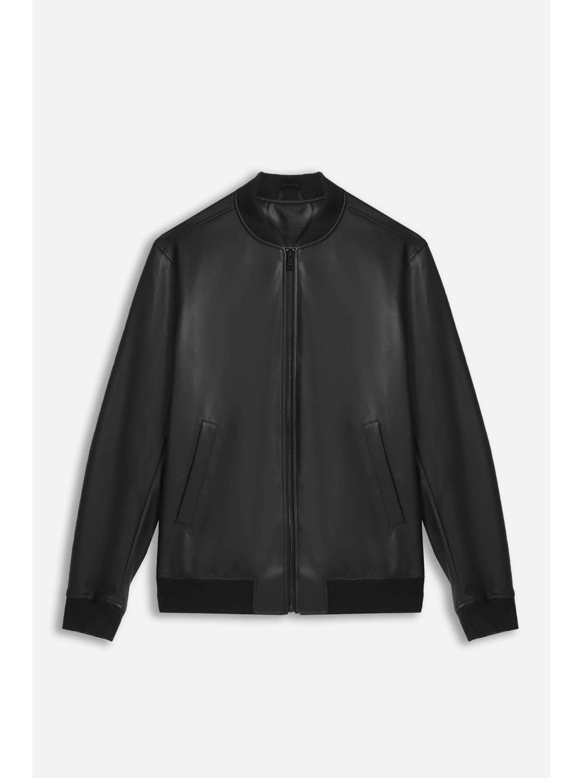 Blouson bomber effet nappa