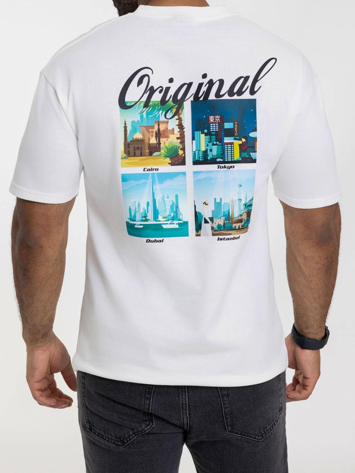 T-shirt oversize avec motif