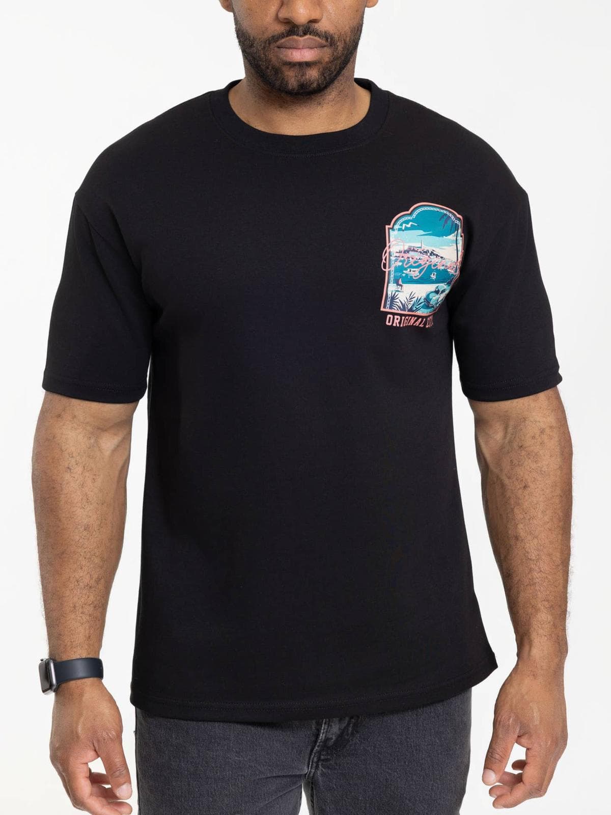 T-shirt oversize avec motif