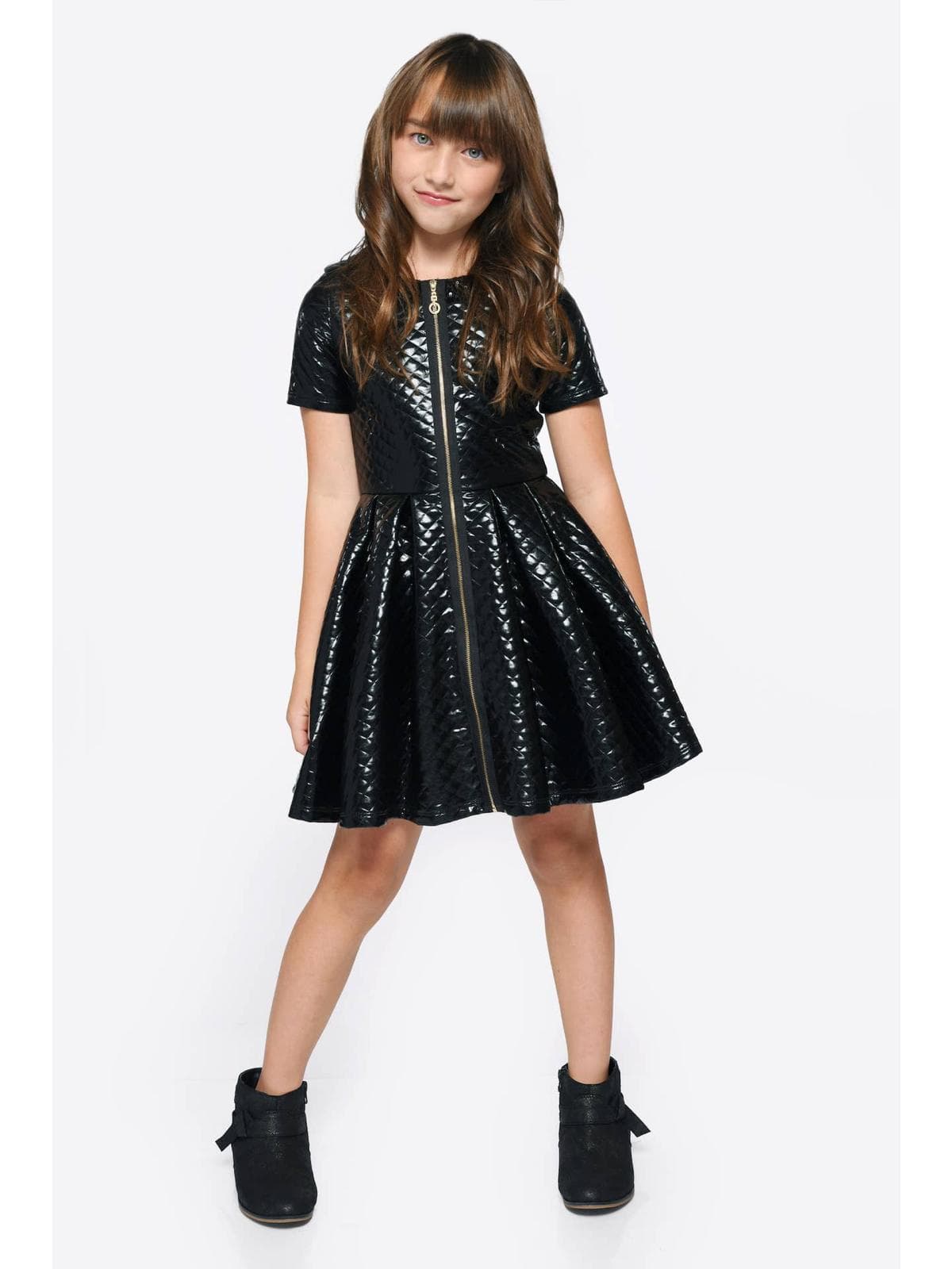 ROBE MATELASSÉE AVEC DOUBLE FERMETURE ÉCLAIR