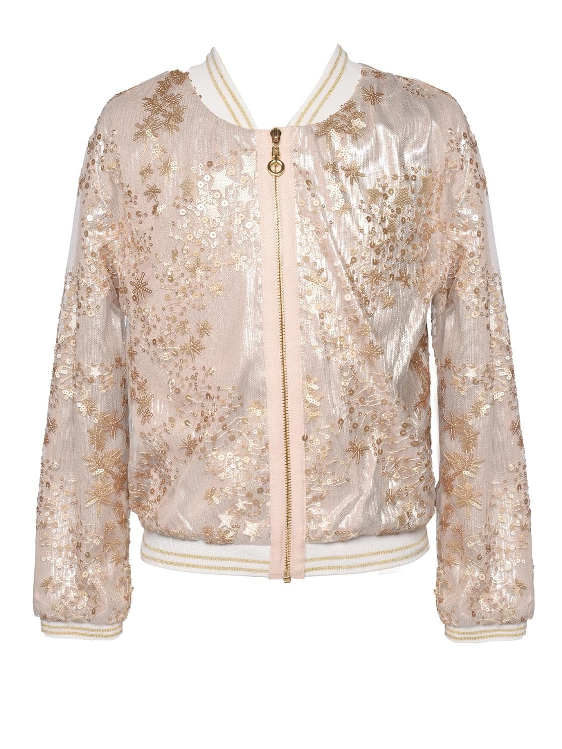 BLOUSON BOMBER BRODÉ À SEQUINS