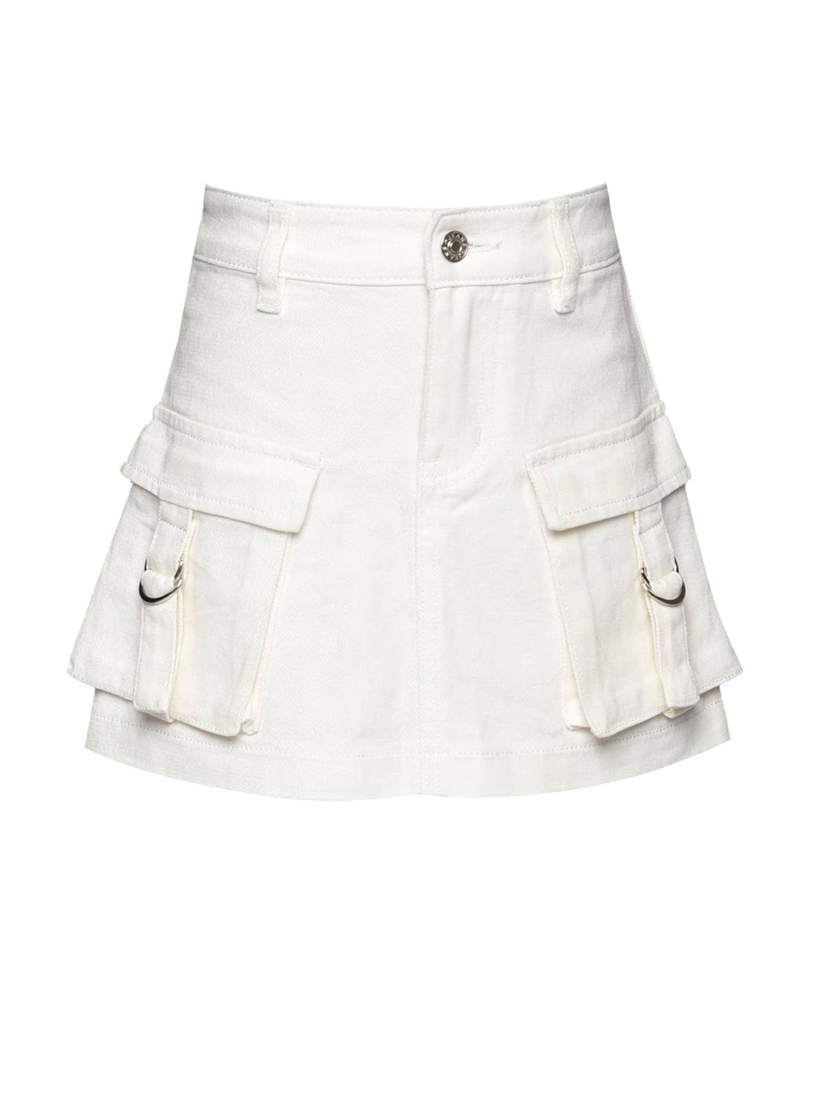 JUPE EN JEAN MINI AVEC POCHES CARGO