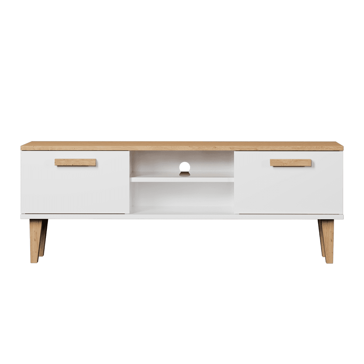 Meuble TV 120 cm Denver - Blanc