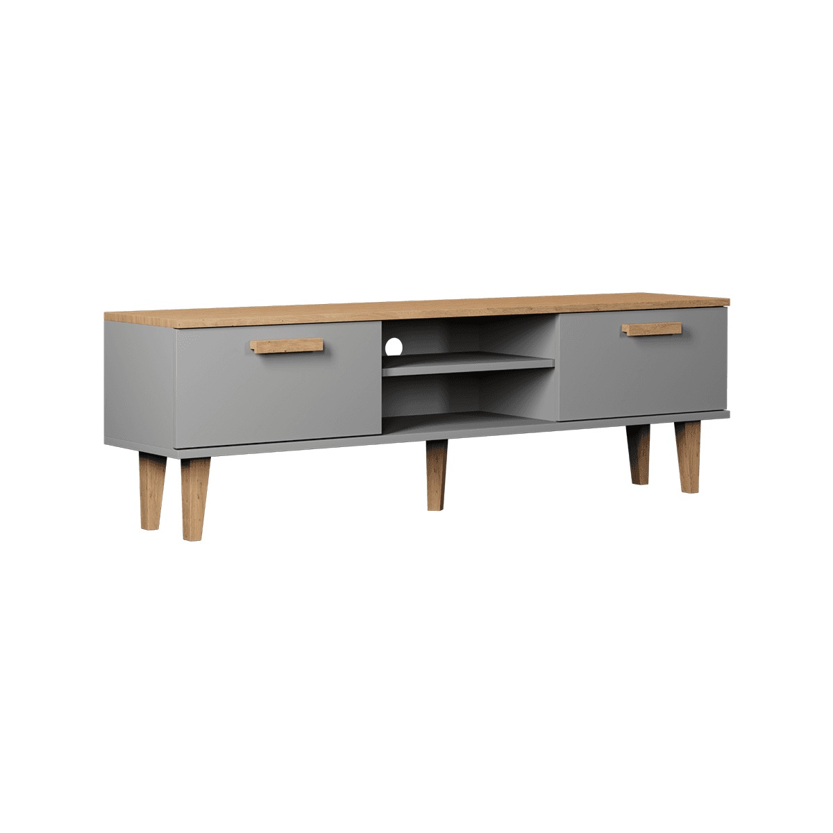Meuble TV 160 cm Denver - Gris