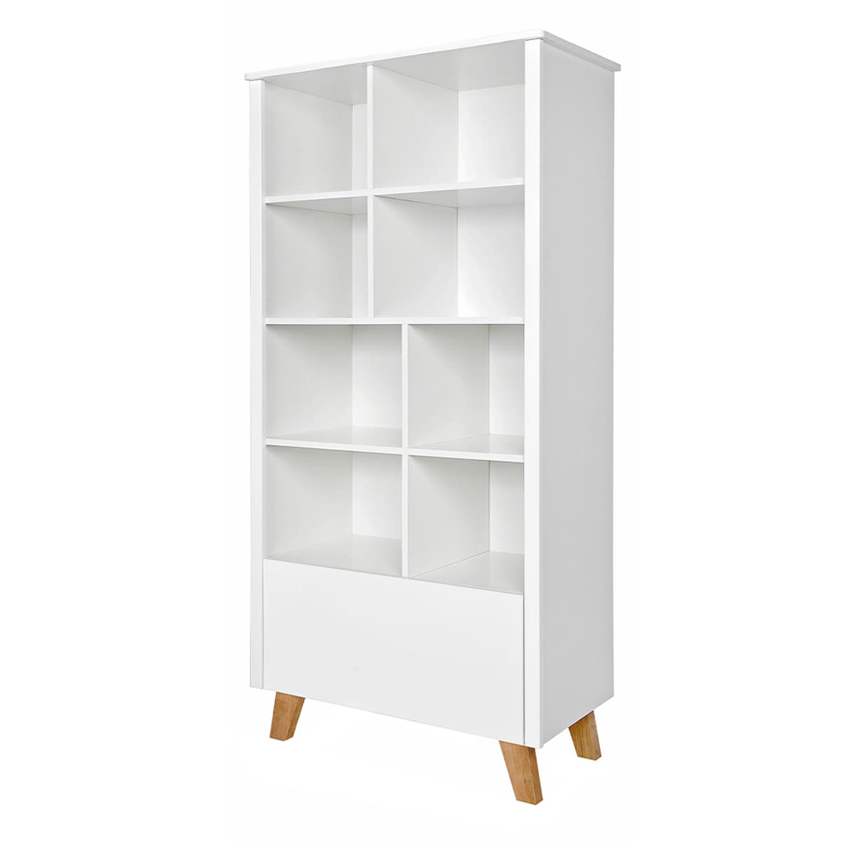 Bibliothèque 1 tiroir Novelies Zara Blanc